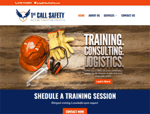 Tablet Screenshot of 1stcallsafety.com